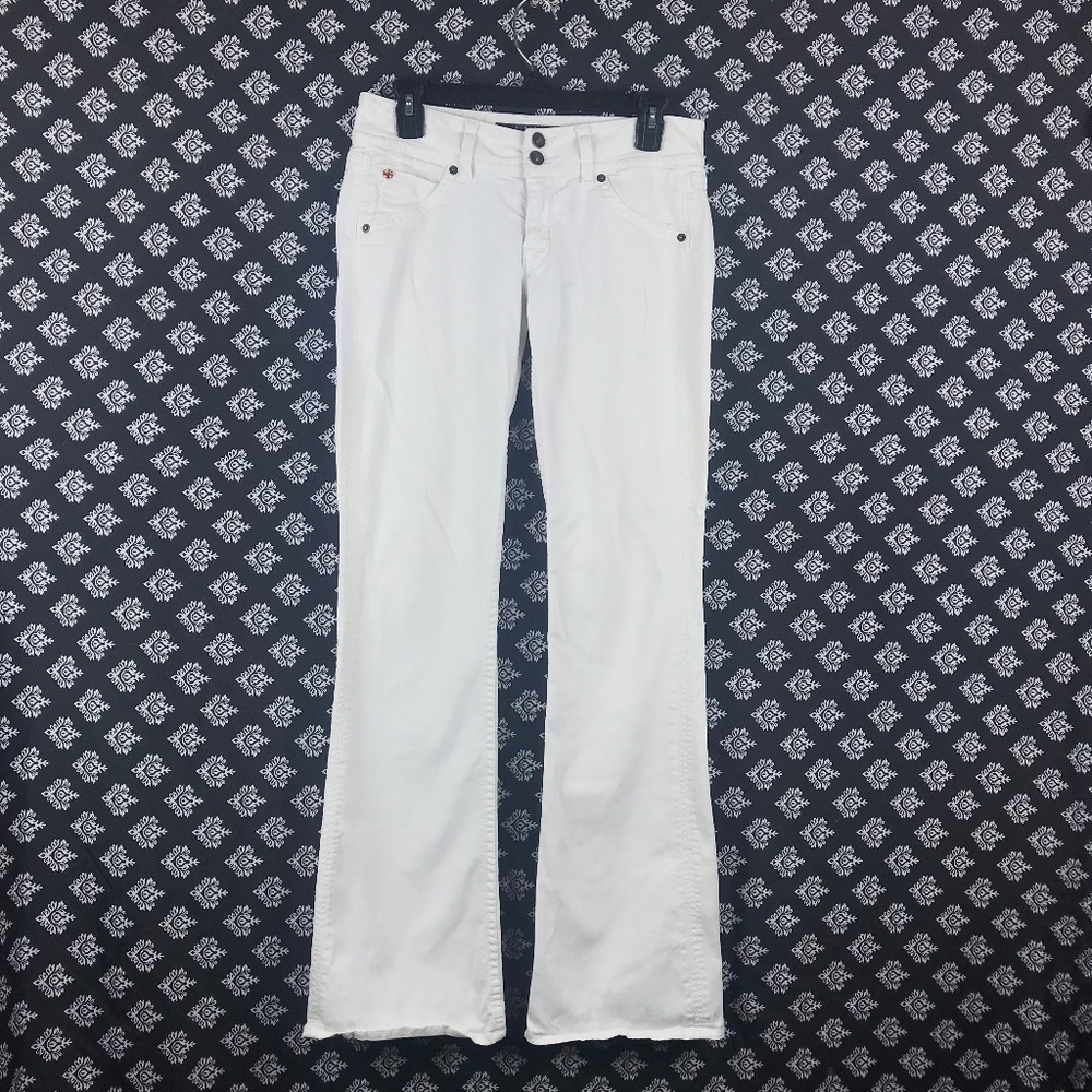 Hudson White Boot Cut Jeans Made in the USA Womens